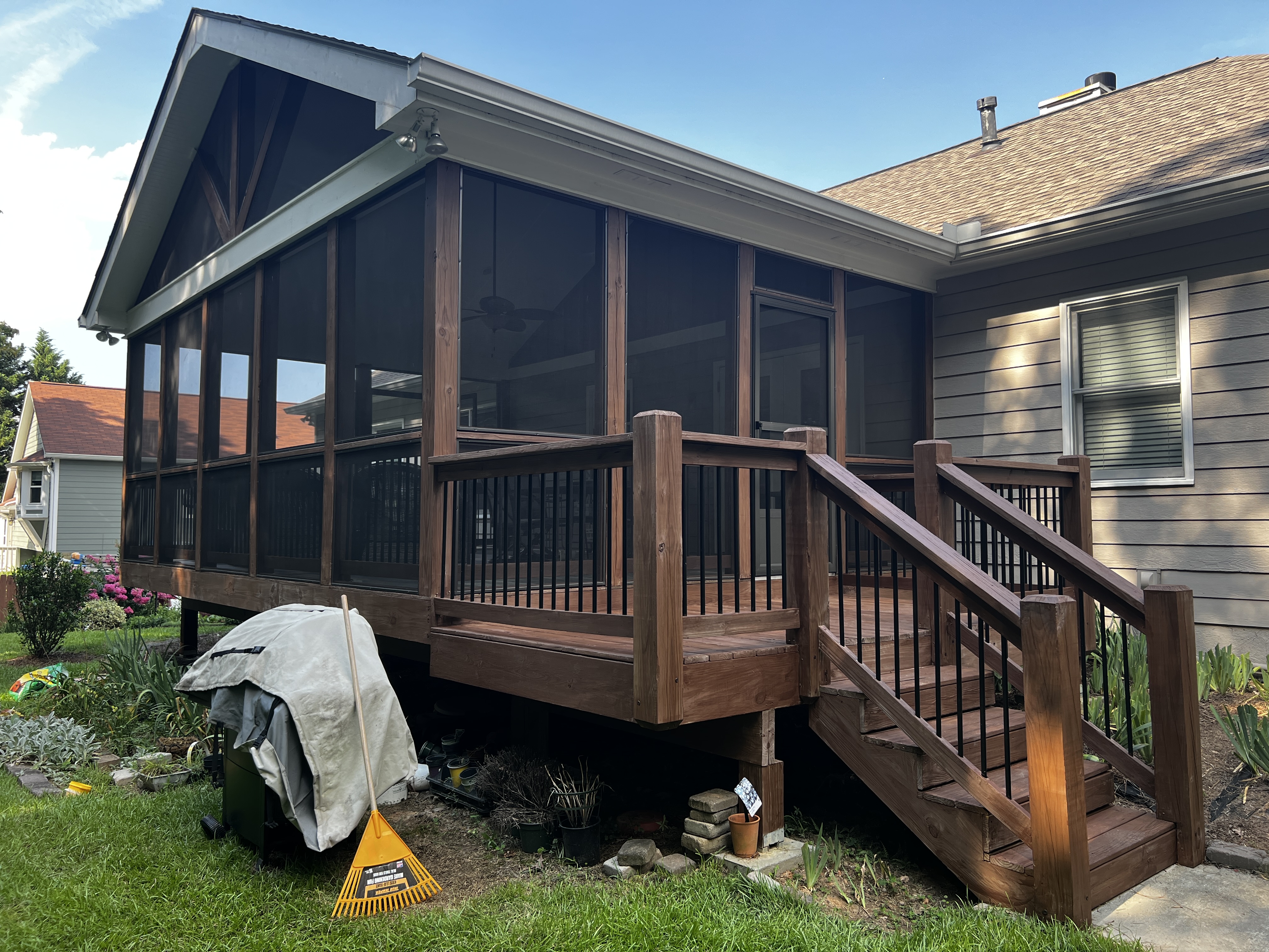 Backyard Deck Stain